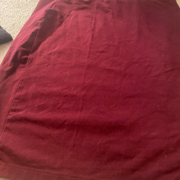Burgundy Skirt - Picture 2 of 7